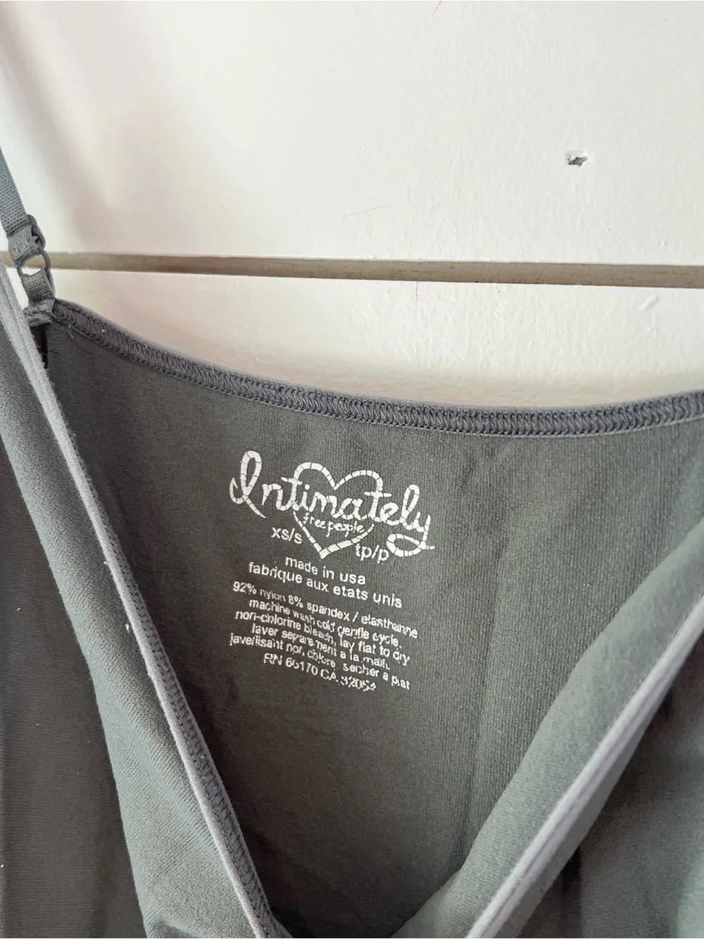 Intimately by Free People‎ Women's Charcoal Slip Dress Camisole - Grey - Picture 2 of 3